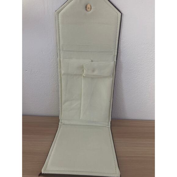 Ross Simons Jewelry Pouch Holder Bag case brown with box presentation case - Picture 2 of 7